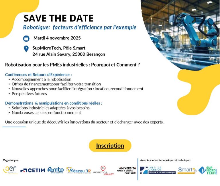 Invitation journée technique robotique